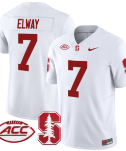 John Elway Jersey #7 Stanford Cardinal Vapor Limited College Football Stitched White