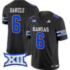 Jalon Daniels Jersey #6 Kansas Jayhawks 2024 Vapor College Football Vapor Limited Black 4 Jalon Daniels Jersey #6 Kansas Jayhawks 2024 Vapor College Football Vapor Limited Black