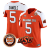 Kendal Daniels Jersey #5 Oklahoma State Cowboys Leslie O'neal Patch Vapor Limited College Football Stitched Orane Alternate