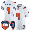 Luke Altmyer Jersey #9 Illinois Fighting Vapor Limited College Football Stitched White
