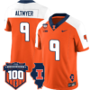 Luke Altmyer Jersey #9 Illinois Fighting Vapor Limited College Football Stitched Orange Alternate 5 Luke Altmyer Jersey #9 Illinois Fighting Vapor Limited College Football Stitched Orange Alternate