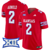 Lawrence Arnold Jersey #2 Kansas Jayhawks 2024 Vapor College Football Vapor Limited Red