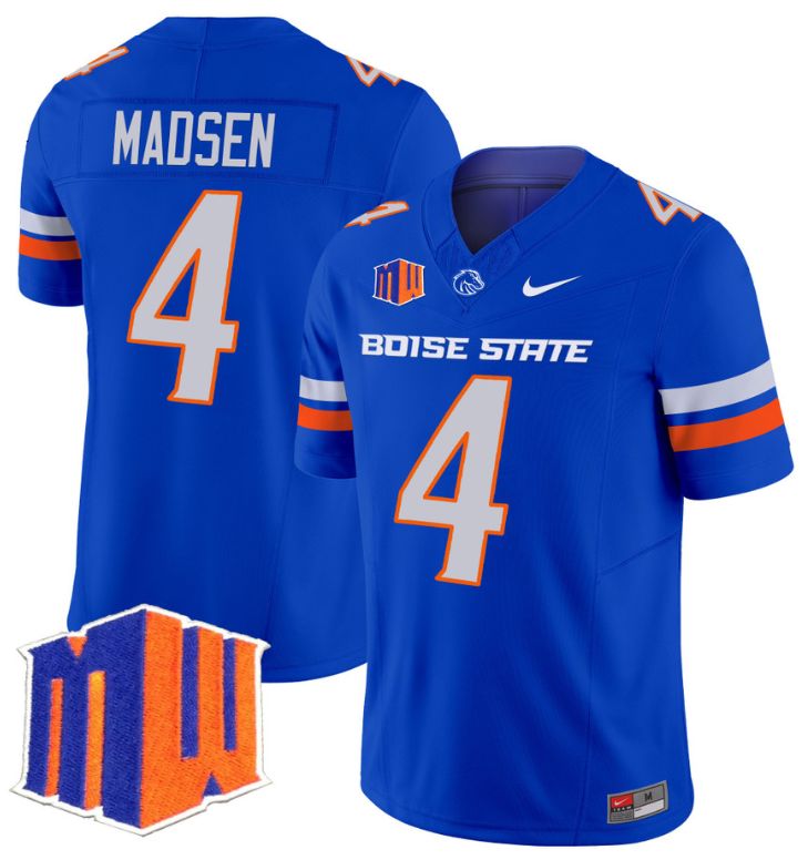 Maddux Madsen Jersey #4 Boise State Broncos Vapor Limited College Football Stitched Royal 8 Maddux Madsen Jersey #4 Boise State Broncos Vapor Limited College Football Stitched Royal