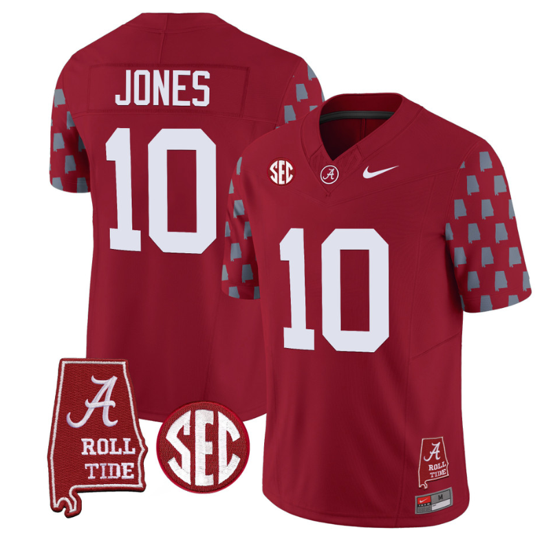 Mac Jones Jersey #10 Alabama Crimson Tide Vapor College Football Limited Stitched Crimson 8 Mac Jones Jersey #10 Alabama Crimson Tide Vapor College Football Limited Stitched Crimson