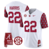 Najee Harris Jersey #22 Alabama Crimson Tide Vapor College Football Limited Stitched Crimson Sleeves 5 Najee Harris Jersey #22 Alabama Crimson Tide Vapor College Football Limited Stitched Crimson Sleeves
