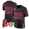 Najee Harris Jersey #22 Alabama Crimson Tide Vapor College Football Limited Stitched Black