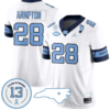 Omarion Hampton Jersey #28 North Carolina Tar Heels Vapor College Football Stitched Alternate White
