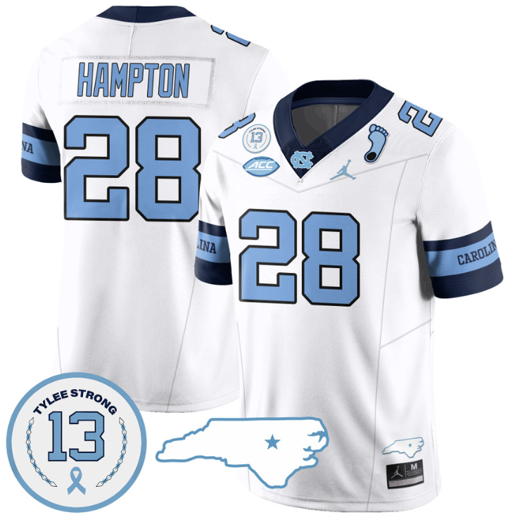 Omarion Hampton Jersey #28 North Carolina Tar Heels Vapor College Football Stitched Alternate White 8 Omarion Hampton Jersey #28 North Carolina Tar Heels Vapor College Football Stitched Alternate White