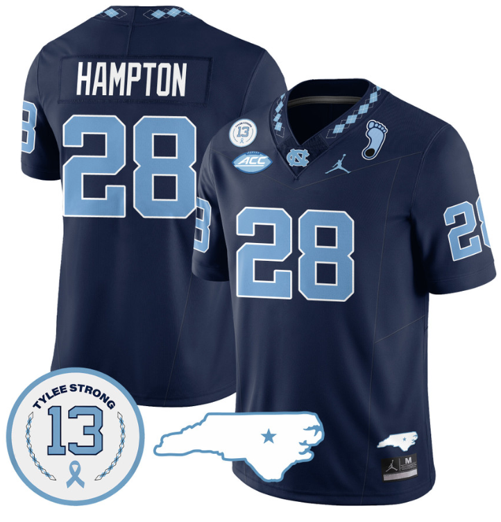 Omarion Hampton Jersey #28 North Carolina Tar Heels Vapor College Football Stitched Navy 8 Omarion Hampton Jersey #28 North Carolina Tar Heels Vapor College Football Stitched Navy