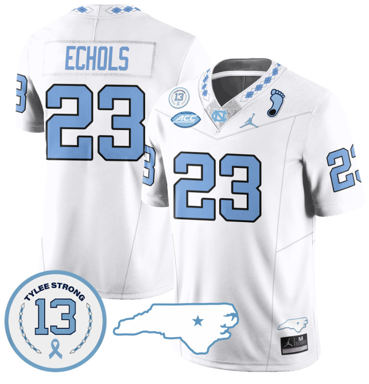 Power Echols Jersey #23 North Carolina Tar Heels Vapor College Football Stitched White 8 Power Echols Jersey #23 North Carolina Tar Heels Vapor College Football Stitched White