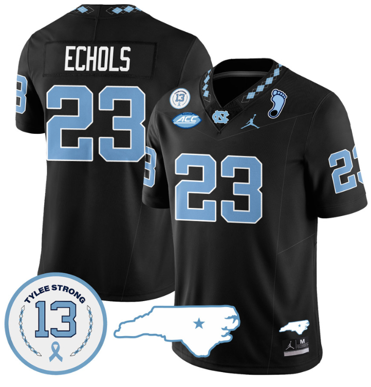 Power Echols Jersey #23 North Carolina Tar Heels Vapor College Football Stitched Black 8 Power Echols Jersey #23 North Carolina Tar Heels Vapor College Football Stitched Black