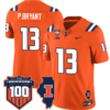 Pat Bryant Jersey #13 Illinois Fighting Vapor Limited College Football Stitched Orange