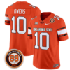 Rashod Owens Jersey #10 Oklahoma State Cowboys Leslie O'neal Patch Vapor Limited College Football Stitched Orange