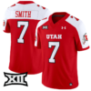 Steve Smith Sr Jersey #7 Utah Utes Vapor Limited College Football Stitched Red Alternate