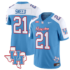 Stacy Sneed Jersey #21 Houston Cougars Oilers Inspired Vapor College Football Limited Stitched Blue Alternate 4 Stacy Sneed Jersey #21 Houston Cougars Oilers Inspired Vapor College Football Limited Stitched Blue Alternate