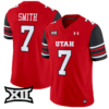 Steve Smith Sr Jersey #7 Utah Utes Vapor Limited College Football Stitched Red