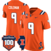 Seth Coleman Jersey #9 Illinois Fighting Vapor Limited College Football Stitched Orange 5 Seth Coleman Jersey #9 Illinois Fighting Vapor Limited College Football Stitched Orange