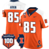 Tanner Arkin Jersey #85 Illinois Fighting Vapor Limited College Football Stitched Orange Alternate 4 Tanner Arkin Jersey #85 Illinois Fighting Vapor Limited College Football Stitched Orange Alternate