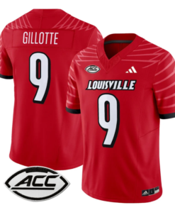 Ashton Gillotte Jersey #9 Louisville Cardinals Vapor Football Stitched Red