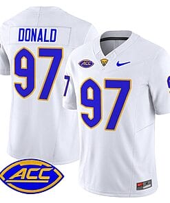 Aaron Donald Jersey #97 Pittsburgh Panthers Vapor Limited College Football Stitched White