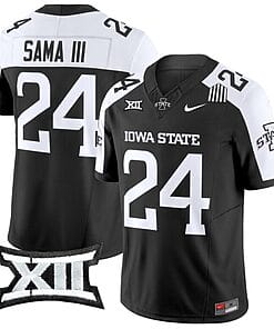 Abu Sama III Jersey #24 Iowa State Cyclones Vapor Limited College Football Stitched Black Alternate
