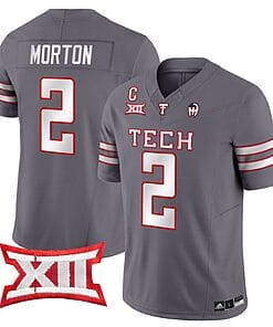 Behren Morton Jersey #2 Texas Tech Red Raiders Vapor Limited Football Grey
