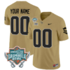 Custom UCF Knights Jersey Name and Number Unionhome Patch Vapor Football Stitched Gold