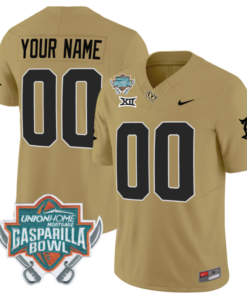 Custom UCF Knights Jersey Name and Number Unionhome Patch Vapor Football Stitched Gold