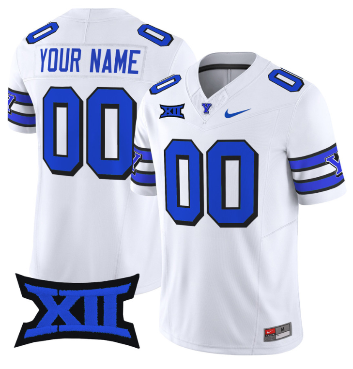 Custom BYU Cougars Jersey Name and Number Vapor Limited College Football Stitched 1996 Throwback 8 Custom BYU Cougars Jersey Name and Number Vapor Limited College Football Stitched 1996 Throwback