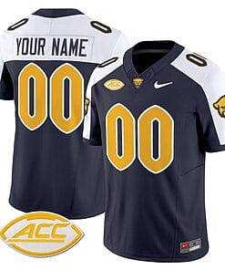 Custom Pittsburgh Panthers Jersey Name and Number Vapor Limited College Football Stitched Navy Alternate