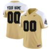Custom Purdue Boilermakers Jersey Name and Number Vapor Football Stitched Gold Alternate