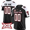 Custom Texas Tech Red Raiders Jersey Name and Number Vapor Limited Football Black Alternate