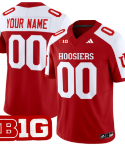 Custom Indiana Hoosiers Jersey Name and Number Vapor Limited Football Crimson Alternate