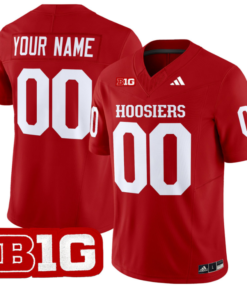 Custom Indiana Hoosiers Jersey Name and Number Vapor Limited Football Crimson