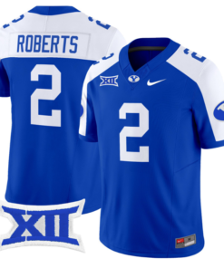Chase Roberts Jersey #2 BYU Cougars Vapor Limited College Football Stitched Royal Alternate