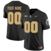Custom Purdue Boilermakers Jersey Name and Number Vapor Football Stitched Black