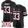Cameron Dickey Jersey #33 Texas Tech Red Raiders Vapor Limited Football Black
