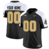 Custom Purdue Boilermakers Jersey Name and Number Vapor Football Stitched Black Alternate