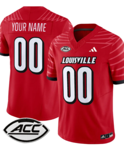 Custom Louisville Cardinals Jersey Name and Number Vapor Football Stitched Red