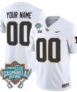Custom UCF Knights Jersey Name and Number Unionhome Patch Vapor Football Stitched White