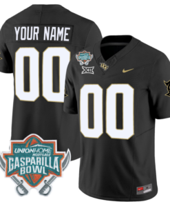 Custom UCF Knights Jersey Name and Number Unionhome Patch Vapor Football Stitched Black
