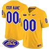 Custom Pittsburgh Panthers Jersey Name and Number Vapor Limited College Football Stitched Gold