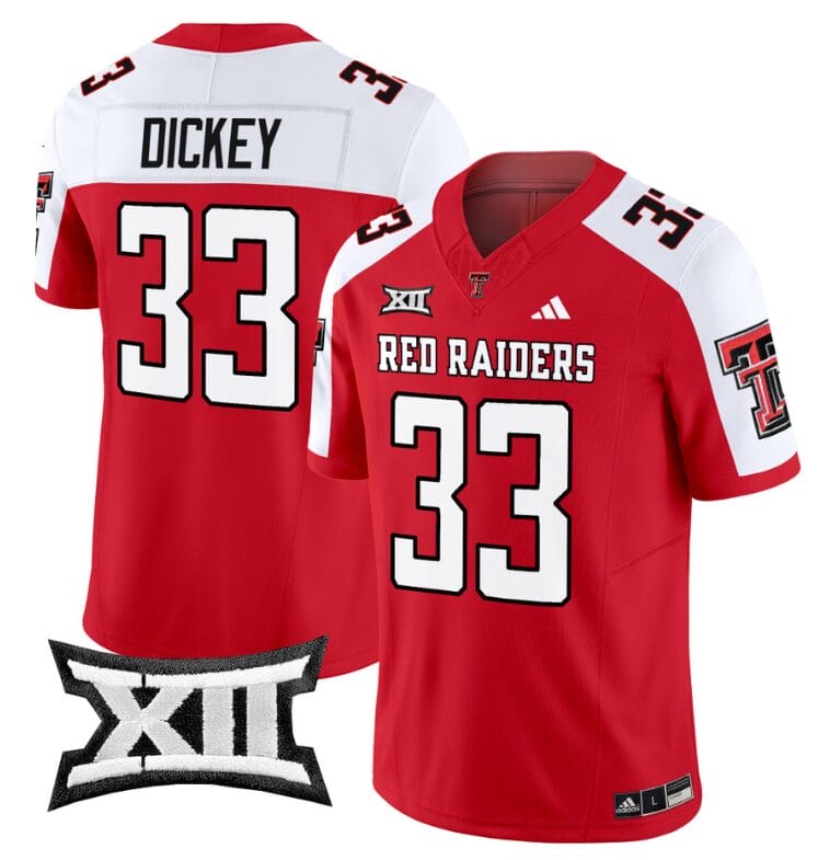 Cameron Dickey Jersey #33 Texas Tech Red Raiders Vapor Limited Football Red Alternate 8 Cameron Dickey Jersey #33 Texas Tech Red Raiders Vapor Limited Football Red Alternate