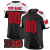 Custom Wisconsin Badgers Jersey Name and Number Vapor Football Stitched Black Alternate