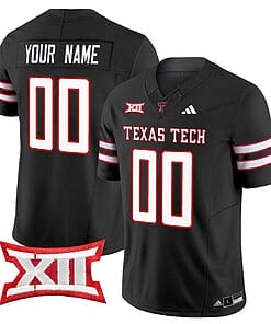 Custom Texas Tech Red Raiders Jersey Name and Number Vapor Limited Football Black