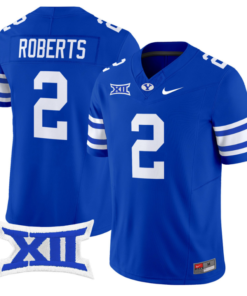 Chase Roberts Jersey #2 BYU Cougars Vapor Limited College Football Stitched Royal