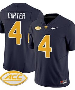 Daniel Carter Jersey #4 Pittsburgh Panthers Vapor Limited College Football Stitched Navy