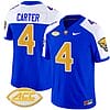 Daniel Carter Jersey #4 Pittsburgh Panthers Vapor Limited College Football Stitched Royal Alternate