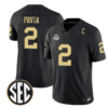 Diego Pavia Jersey #2 Vanderbilt Commodores College Football Stitched Black