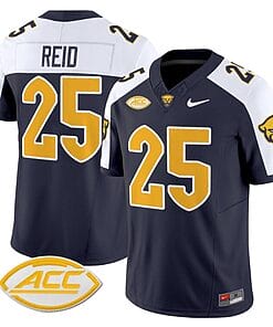 Desmond Reid Jersey #25 Pittsburgh Panthers Vapor Limited College Football Stitched Navy Alternate
